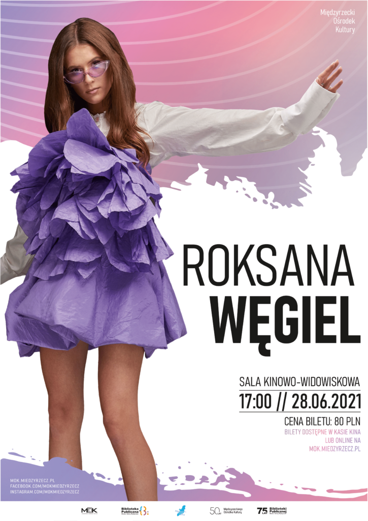 Plakat koncertu Roksany Węgiel